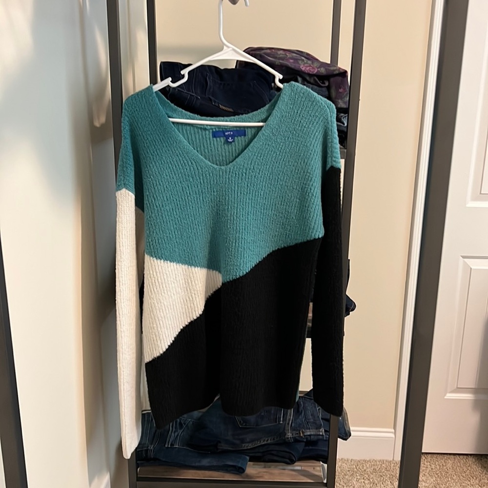 Apt. 9 color block sweater.